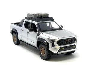 Mijo Exclusives 1:24 2024 Toyota Tacoma Trailhunter Edition - Silver - Limited Edition - Diecast