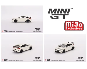 Mini Gt 1:64 2023 Honda Civic Type R - Championship White - Mijo Exclusives - Diecast