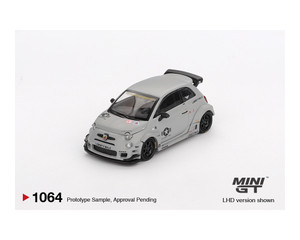 Mini Gt 1:64 Abarth 595 Lb-works X Abas Works Fighters - Matte Grey - Mijo Exclusives - Diecast