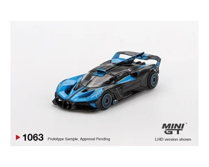 Mini Gt 1:64 Bugatti Bolide Presentation - Black Blue - Mijo Exclusives - Diecast