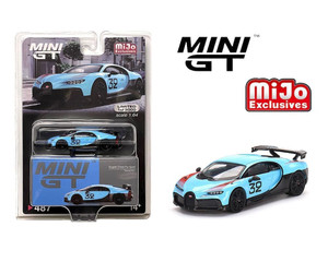 Mini Gt 1:64 Bugatti Chiron Pur Sport Grand Prix - Mijo Exclusives Usa Blister Packaging - Diecast