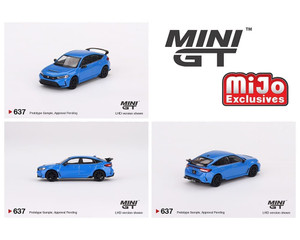 Mini Gt 1:64 Honda Civic Type R - Boost Blue Pearl 2023- Mijo Exclusives - Diecast