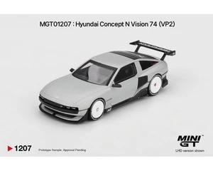 Mini Gt 1:64 Hyundai Concept N Vision 74 (vp2) - Silver - Korea Exclusive - Diecast