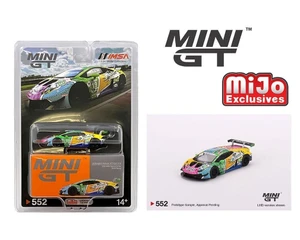 Mini Gt 1:64 Lamborghini Hurac An Gt3 Evo #19 Gear Racing 2020 Imsa Daytona 24 Hrs - Mijo Exclusives - Diecast