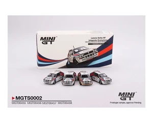 Mini Gt 1:64 Lancia Delta Hf Integrale Evoluzione 1992 Rally Montecarlo Martini Racing 4 Cars Set Limited Edition 5000 Set - Diecast