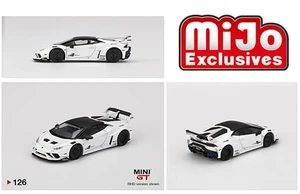 Mini Gt 1:64 Mijo Exclusives - Lamborghini Huracan Gt Lb Works (white) Limited Edition 1 Of 2,400 - Diecast