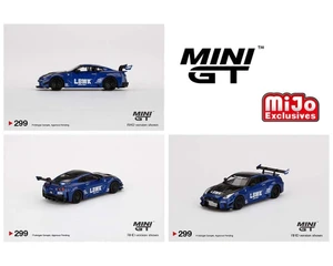 Mini Gt 1:64 Mijo Exclusives Lb Silhouette Works Gt Nissan 35gt-rr Ver 2 Lbwk Blue - Diecast