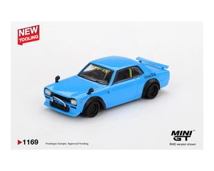 Mini Gt 1:64 Nissan Lb Works Hakosuka - Baby Blue - Diecast