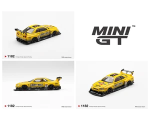 Mini Gt 1:64 Nissan Lb-er34 Super Silhouette Skyline Sport Yellow - Diecast