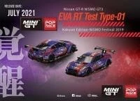 Mini Gt 1:64 Pop Race Nissan Gt-r Nismo Gt3 Eva Rt Test Type-01 Kakusei Edition - Nismo Festival 2019 - Diecast
