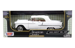 Motormax 1:18 American Classic 1955 Chevrolet Bel Air Solft Top Convertible - Diecast