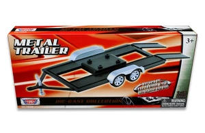 Motormax 1:18 Metal Trailer (black) - Diecast