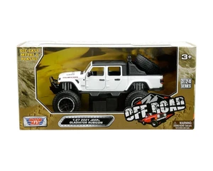 Motormax 1:24 (1:27) 2021 Jeep Gladiator Rubicon - White - Off-road - Diecast
