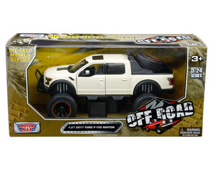 Motormax 1:24 2017 Ford F-150 Raptor - Beige -off-road - Diecast
