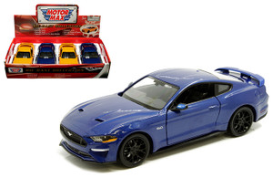 Motormax 1:24 2018 Ford Mustang Gt - Display Tray Set Of 4 - Diecast