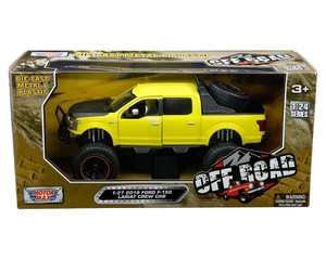 Motormax 1:24 2019 Ford F-150 Lariat Crew Cab - Yellow - Off-road - Diecast