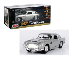 Motormax 1:24 Aston Martin Db5 (silver) - James Bond Collection - Goldfinger - Diecast