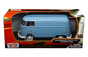 Motormax 1:24 Volkswagen Type 2 - Blue -timeless Legends - Diecast