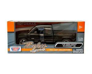 Motormax 1:25 2006 Chevrolet Silverado Ss - Black - Timeless Legends - Diecast