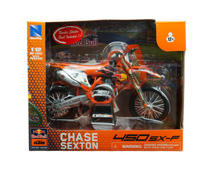 New Ray 1:12 Red Bull Ktm Factory Racing 450 Sx-f #4 Chase Sexton - Orange - Motorcycle - Diecast