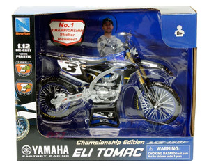 New Ray 1:12 Yamaha Yz450f Championship Edition #3 Eli Tomac - Yamaha Factory Racing - Motorcycles - Diecast