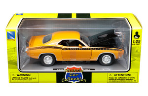 New Ray 1:24 1967 Plymouth Cuda - Orange - Muscle Car Collection - Diecast