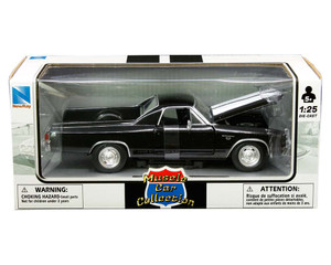 New Ray 1:24 1970 Chevrolet El Camino Ss 396 - Black - Muscle Car Collection - Diecast