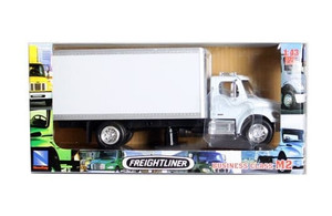 New Ray 1:43 Freightliner M2 Box Truck - White - Utility - Long Haul Trucker - Diecast