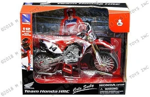 New Ray Motorcycles 1:12 - Honda Crf450r - Cole Seely #14 (orange) - Diecast