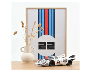 Norev 1:18 Porsche 917k Winner France 24h Le Mans 1971 - #22 Marko / Van Lennep - Martini Livery - Diecast