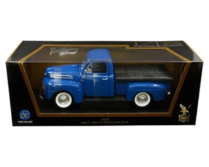 Road Signature 1:18 1948 Ford F-1 Pick Up With Flatbed Cover (blue) - Diecast
