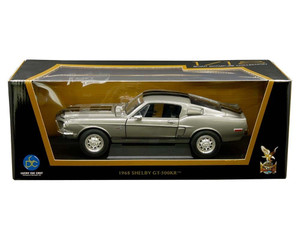 Road Signature 1:18 1968 Shelby Gt500kr (silver) - Diecast