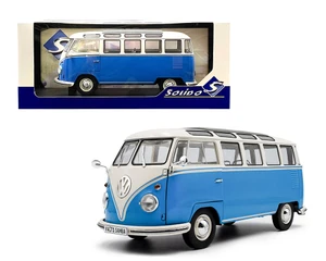 Solido 1:18 1962 Volkswagen T1 Samba - Blue/white - Diecast