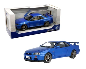 Solido 1:18 1999 Nissan Skyline Gt-r R34 - Bayside Blue - Diecast
