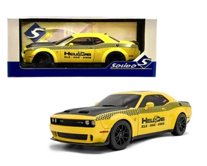 Solido 1:18 2023 Dodge Challenger Srt Hellcat Redeye Nyc Hell Cab - Yellow With Black Hood - Diecast