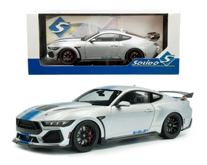 Solido 1:18 2025 Shelby Mustang Super Snake - Grey With Blue Stripes - Diecast