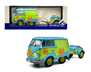 Solido 1:18 Cool Kombi Flower Power - Blue/green - Diecast