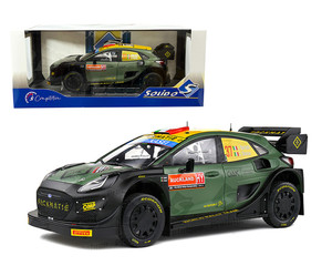 Solido 1:18 Ford Puma Rally1 2022 Rally New Zealand Bertelli/granai #37 - Matte Army Green/matte Black - Competition Series - Diecast