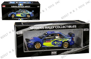 Sunstar 1:18 Modern Rally Collectibles - Subaru Impreza Wrc07 - #7 P. Solberg / P. Mills - Wales Rally Gb 2007 - Diecast