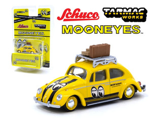 Tarmac 1:64 Schuco Volkswagen Beetle Mooneyes With Roof Rack - Diecast