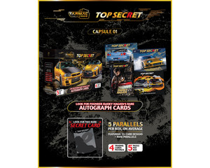 Tarmac Cards Top Secret Capsule Collectible Trading Cards Volume 1 - Limited Edition - Diecast