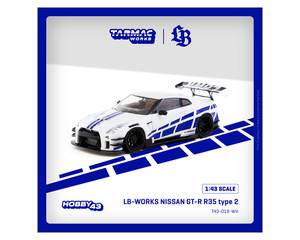 Tarmac Works 1:43 Lb-works Nissan Gt-r R35 Type 2 - White - Diecast