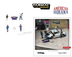 Tarmac Works 1:64 American Diorama Figures Set Rwb 1 - Diecast