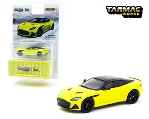 Tarmac Works 1:64 Aston Martin Dbs Superleggera (yellow Metallic) - Global64 - Ixo Models Collab - Diecast