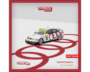 Tarmac Works 1:64 Audi A4 Quattro #3 Macau Guia 1996 Winner - Hobby64 - Diecast