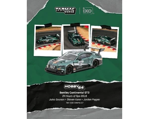 Tarmac Works 1:64 Bentley Continental Gt3 24 Hours Of Spa 2019 Jules Gounon / Steven Kane / Jordan Pepper - Hobby64 - Diecast