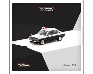 Tarmac Works 1:64 Datsun 510 Police - Hobby64 - Diecast