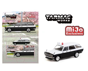 Tarmac Works 1:64 Datsun Bluebird 510 Wagon Japan Police Car - Mijo Exclusives - Diecast
