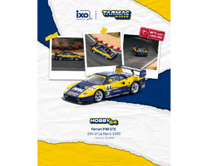 Tarmac Works 1:64 Ferrari F40 Gte 24h Of Le Mans 1996 Luciano Della Noce / Anders Olofsson / Carl Rosenblad - Hobby64 - Diecast