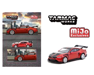 Tarmac Works 1:64 Ford Mustang Gtd - Red - Global64 - Mijo Exclusives - Diecast